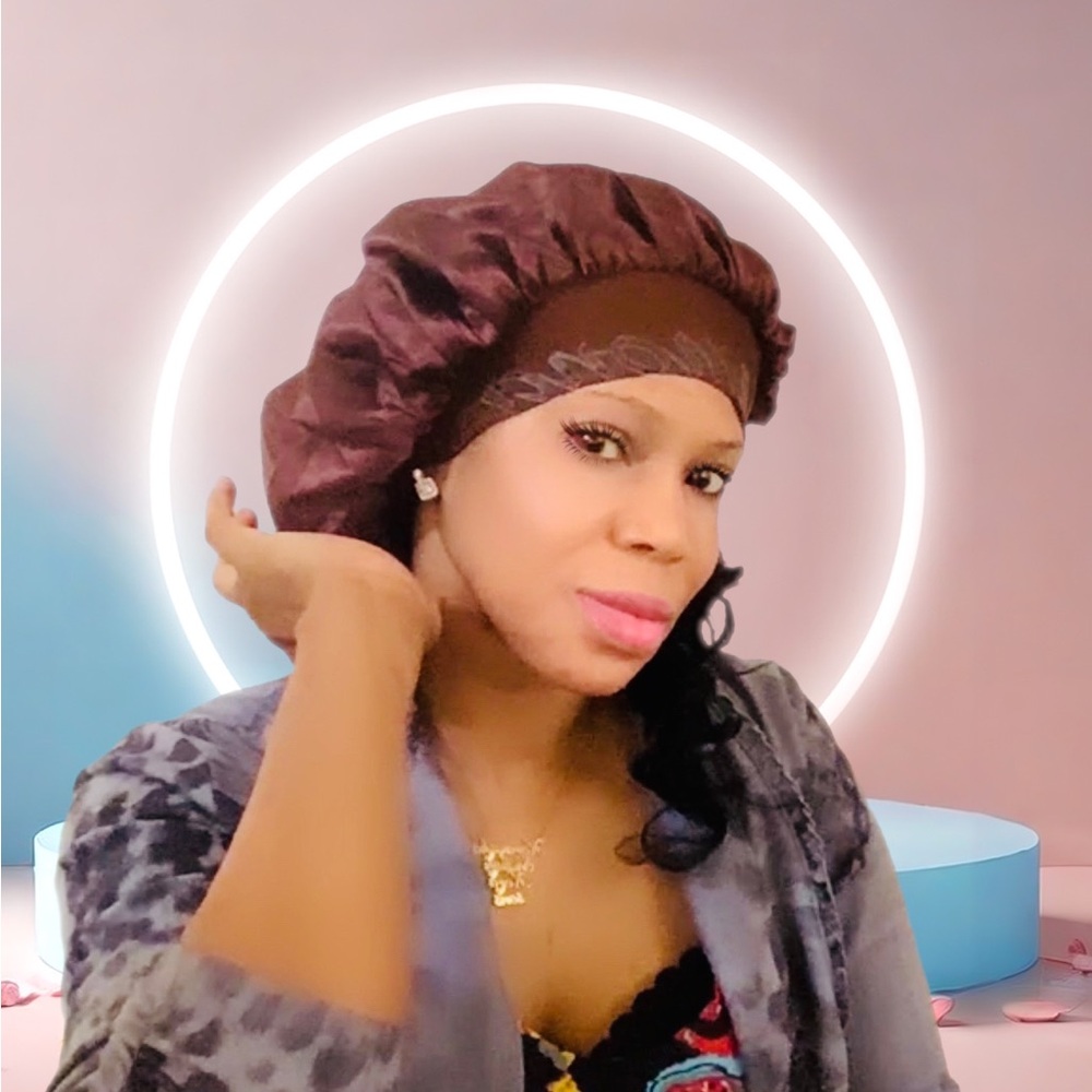 ✨2pcs Mines Diamond Bonnet and wig bond Hair straight Curly Dreadlock Braid Hair